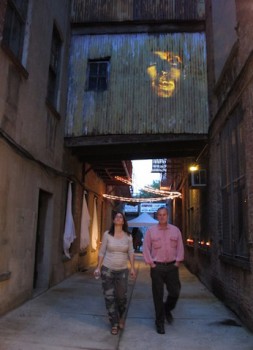 The Golden God scrutinizes guests